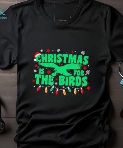Happy Xmas Philadelphia Eagles football Christmas is for the birds Christmas lights shirt