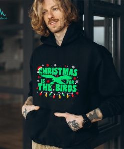 Happy Xmas Philadelphia Eagles football Christmas is for the birds Christmas lights shirt