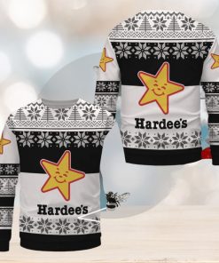 Hardee’s Ugly Christmas Sweater, Xmas Gift Ideas For Fans Uniform