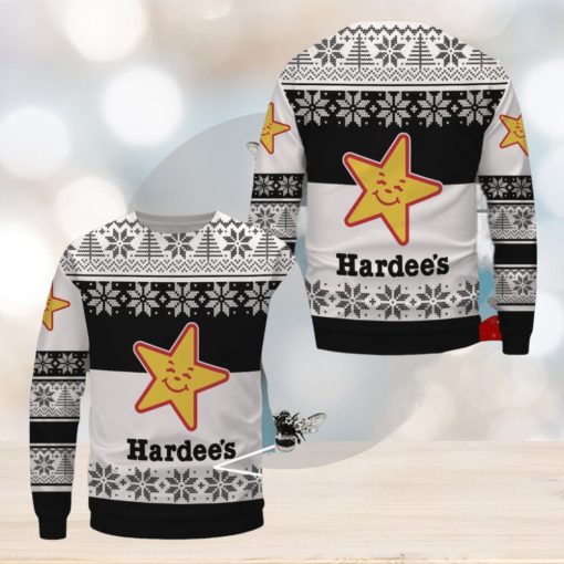 Hardee’s Ugly Christmas Sweater, Xmas Gift Ideas For Fans Uniform