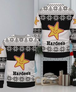 Hardee’s Ugly Christmas Sweater, Xmas Gift Ideas For Fans Uniform