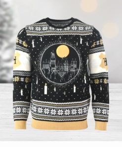 Harry Potter Hogwarts Castle Candles For Unisex Ugly Christmas Sweater