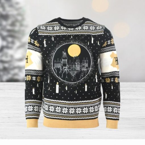 Harry Potter Hogwarts Castle Candles For Unisex Ugly Christmas Sweater