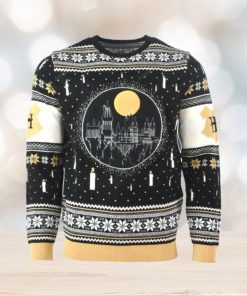 Harry Potter Hogwarts Castle Candles For Unisex Ugly Christmas Sweater