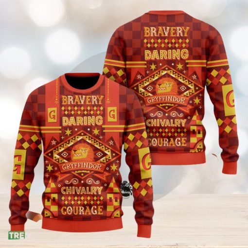 Harry Potter Hogwarts Gryffindor Ugly Christmas Sweater 2023 For Men And Women