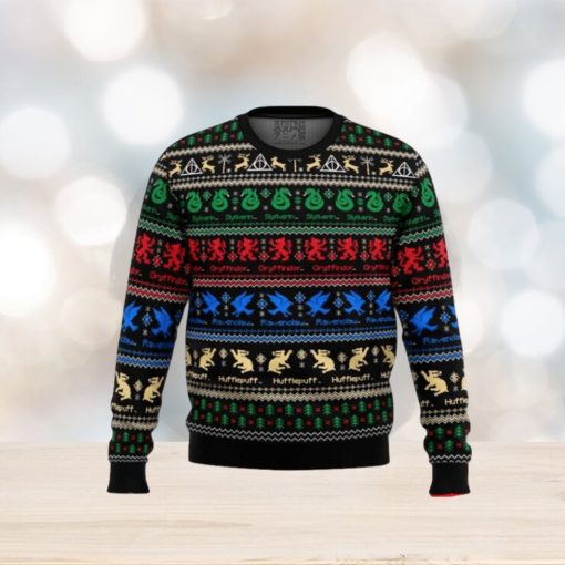 Harry Potter Hogwarts Houses Ugly Christmas Sweaters