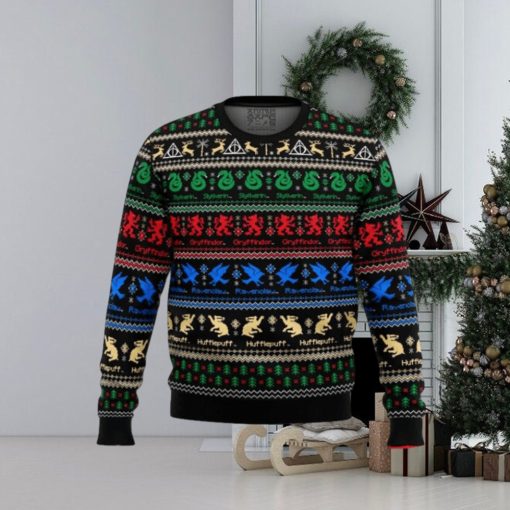 Harry Potter Hogwarts Houses Ugly Christmas Sweaters