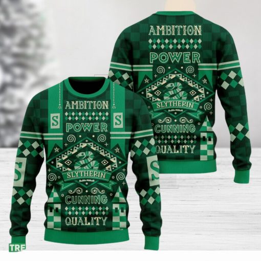 Harry Potter Hogwarts Slytherin Ugly Christmas Sweater 2023 For Men And Women