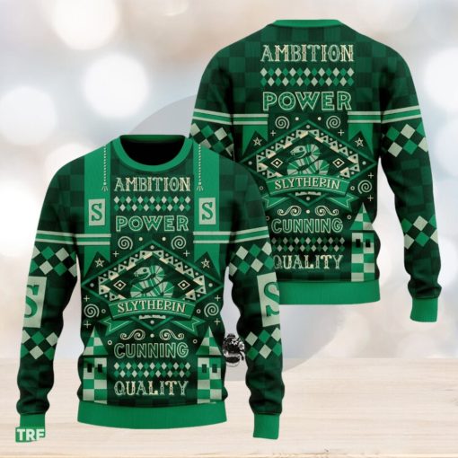 Harry Potter Hogwarts Slytherin Ugly Christmas Sweater 2023 For Men And Women