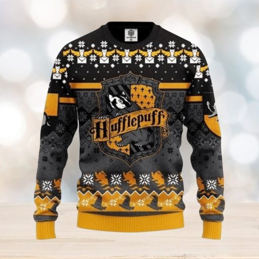 Harry Potter House Hufflepuff Unisex Christmas Ugly Christmas Sweaters