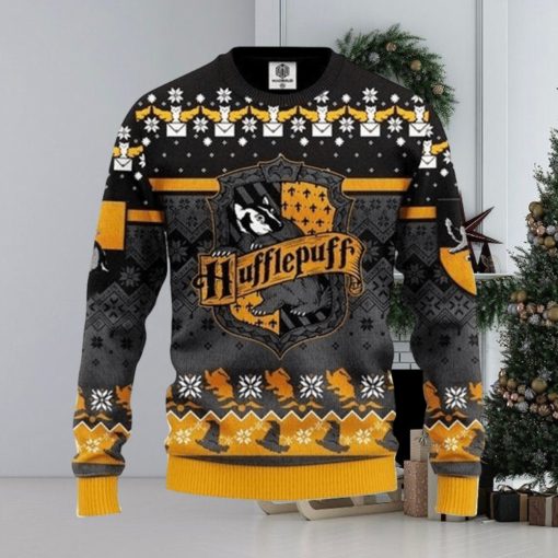 Harry Potter House Hufflepuff Unisex Christmas Ugly Christmas Sweaters