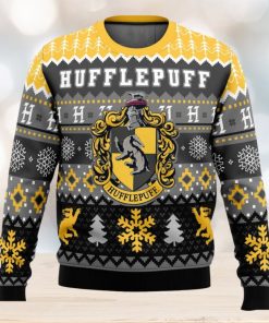 Harry Potter Hufflepuff House Ugly Christmas Sweater 3D All Over Printed Christmas Sweater