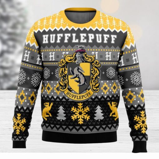 Harry Potter Hufflepuff House Ugly Christmas Sweater 3D All Over Printed Christmas Sweater