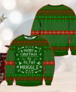 Harry Potter Merry Christmas Fil Thy Muggle Ugly Christmas Sweaters