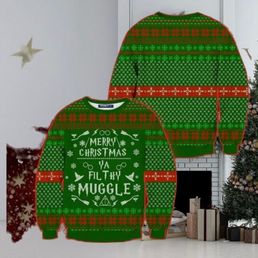 Harry Potter Merry Christmas Fil Thy Muggle Ugly Christmas Sweaters