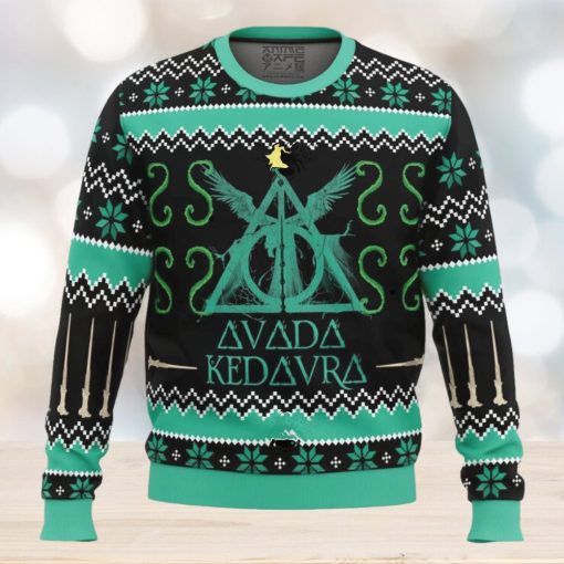 Harry Potter Spell Avada Kedavra Ugly Christmas Sweaters