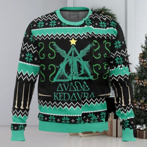 Harry Potter Spell Avada Kedavra Ugly Christmas Sweaters