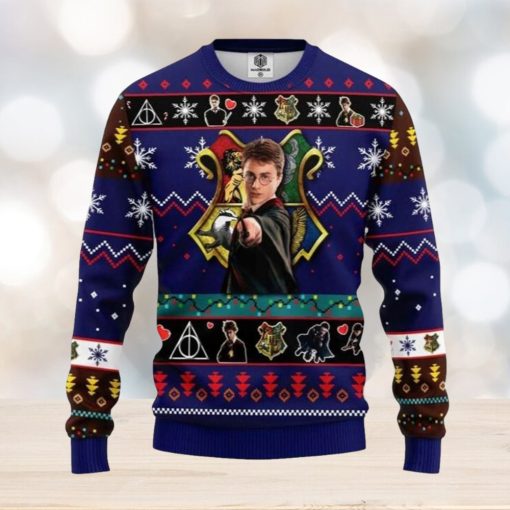 Harry Potter Wand Spells Knitting Ugly Christmas Sweaters