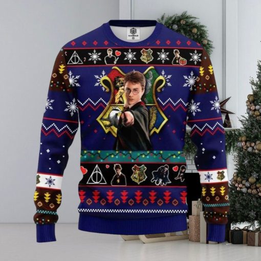 Harry Potter Wand Spells Knitting Ugly Christmas Sweaters