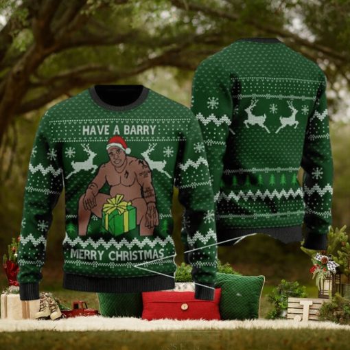 Have A Barry Wood Christmas Knit Sweater