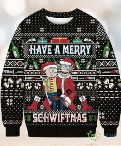 Have A Merry Schwiftmas Sweater Rick & Morty Ugly Christmas Sweater