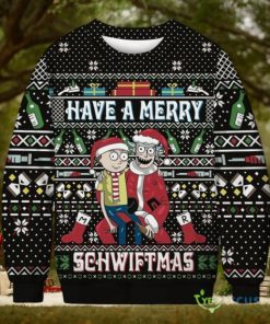 Have A Merry Schwiftmas Sweater Rick & Morty Ugly Christmas Sweater