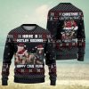 Meowy Christmas Black Cat Ugly Christmas Sweater, Gift For Christmas