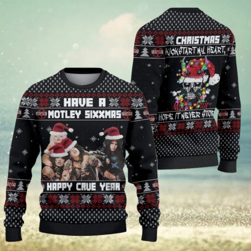 Have A Motley Sixxmas Happy Crue Year Ugly Christmas Sweater