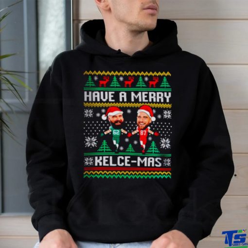 Have a merry Travis Kelce Ugly Christmas shirt