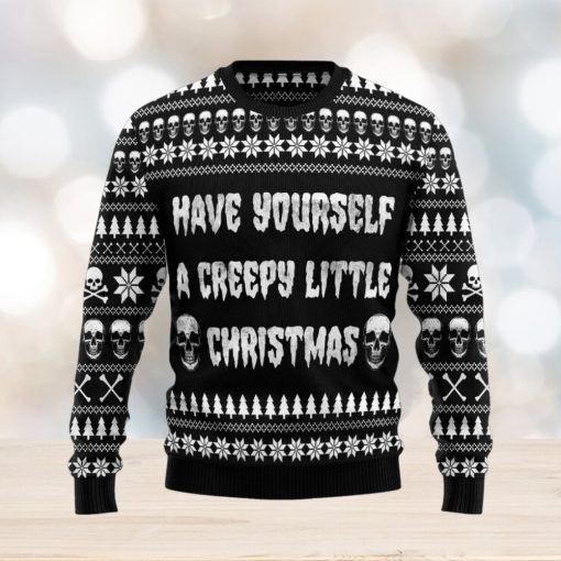 Have yourself a creepy little Ugly Christmas Sweater 2023 Trending Motorcross Warmth For Fans Gift