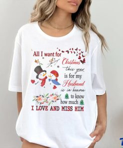 Heavenly Husband Memorial Xmas Shirt