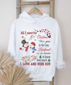 Heavenly Husband Memorial Xmas Shirt