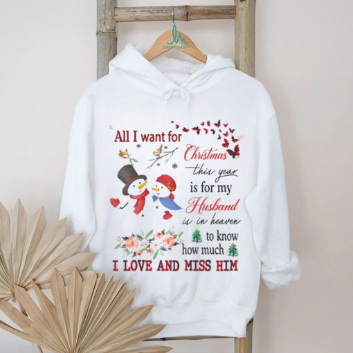 Heavenly Husband Memorial Xmas Shirt