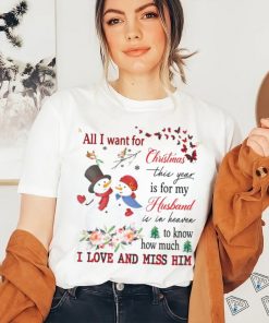 Heavenly Husband Memorial Xmas Shirt