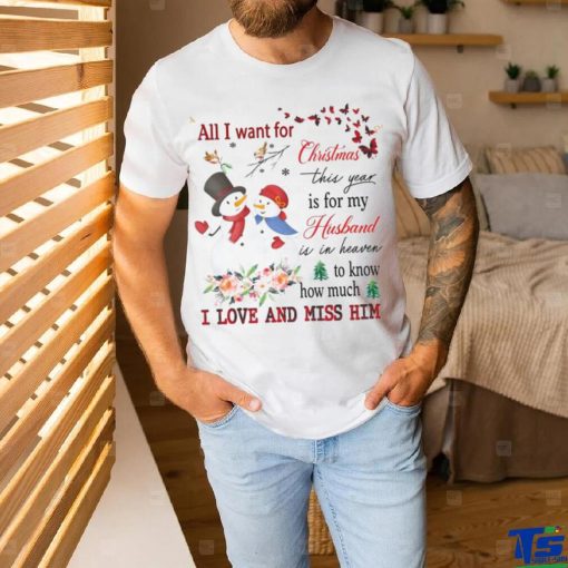 Heavenly Husband Memorial Xmas Shirt