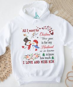 Heavenly Husband Memorial Xmas Shirt