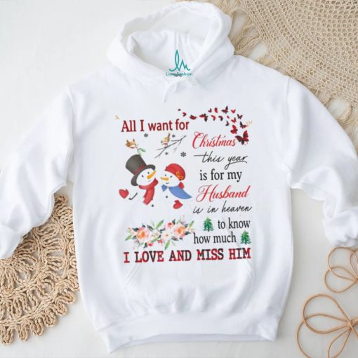 Heavenly Husband Memorial Xmas Shirt