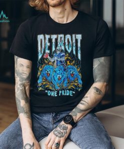 Hell Detroit Lions NFL Skeleton One Pride T Shirt