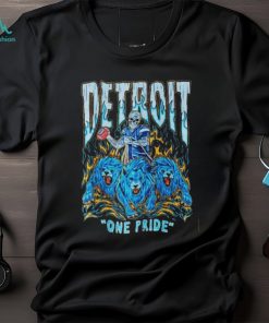 Hell Detroit Lions NFL Skeleton One Pride T Shirt