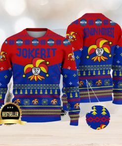 Helsingin Jokerit Ugly Christmas Sweater Logo Custom Name Gift Fans