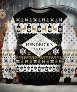 Hendricks Gin Scotland Whiskey Ugly Sweater Christmas All Over Print Sweater