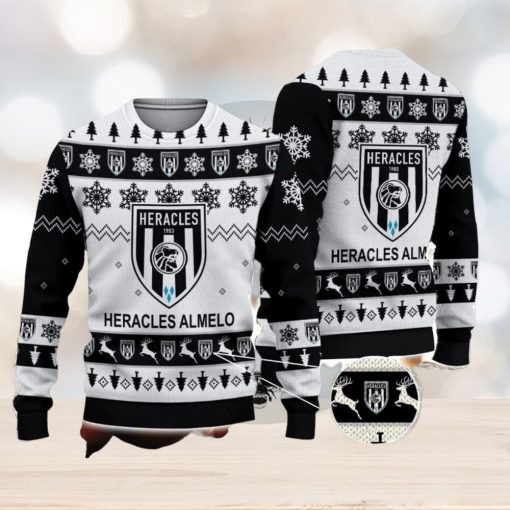 Heracles Almelo 3D Sweater Gift For Men And Women Snowflake Pattern Ugly Christmas Sweater