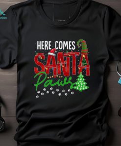 Here Comes Santa Paws Christmas Dog Classic T Shirt