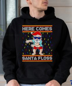 Here comes Santa Floss Christmas shirt