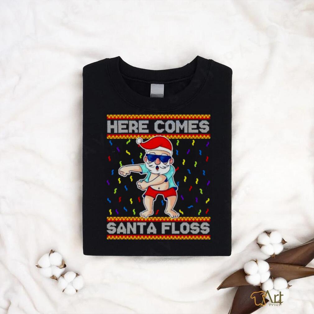 Here comes Santa Floss Christmas shirt Here comes Santa Floss Christmas shirt