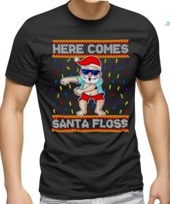 Here comes Santa Floss Christmas shirt, hoodie, sweater, long sleeve and tank top Here comes Santa Floss Christmas shirt
