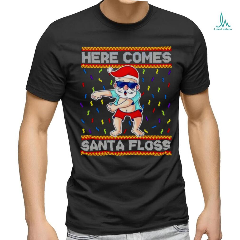 Here comes Santa Floss Christmas shirt Here comes Santa Floss Christmas shirt