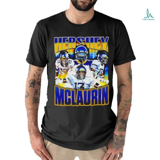 Hershey McLaurin West Virginia Mountaineers football vintage shirt