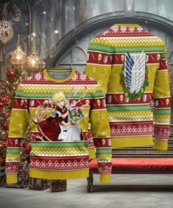 Historia Reiss Attack on Titan Anime Ugly Christmas Sweater Xmas Gift