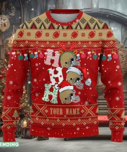 Ho Ho Ho Custom Name San Francisco Christmas 3D Sweater